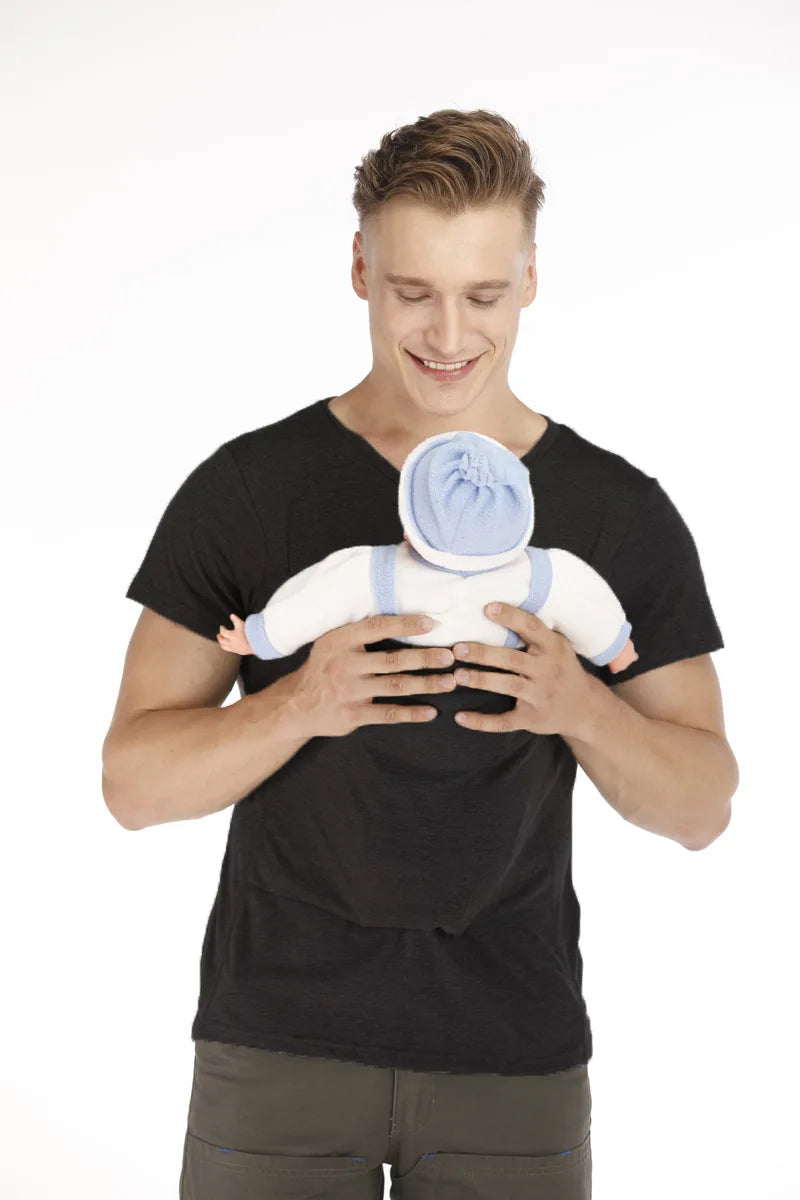 Premium Mother Kangaroo Pocket T-Shirt Baby Carrier for Fathers - High-Quality Nylon Cotton Feeding Apparel for Summer Pregnancy