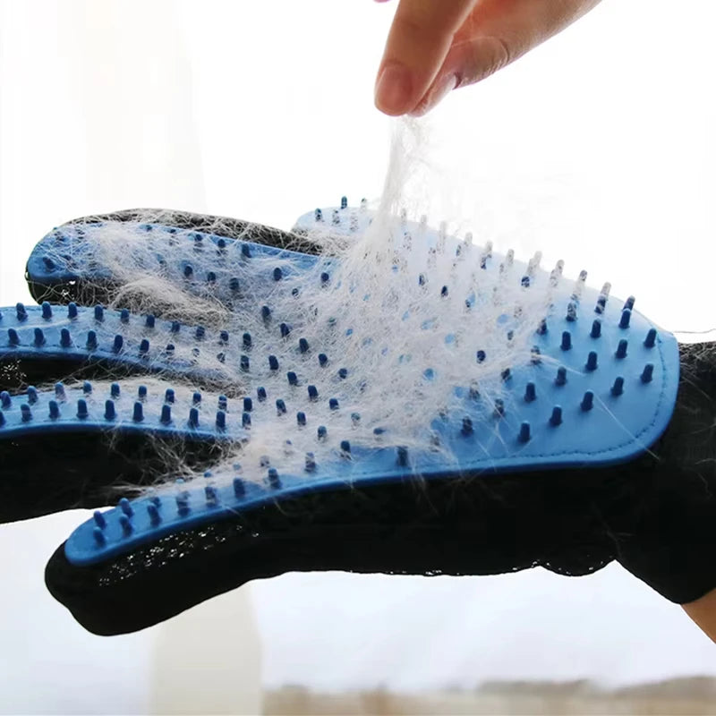 Premium Pet Grooming Glove - Effortless Deshedding & Relaxing Massage for Cats and Dogs