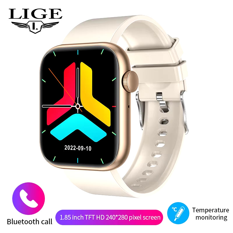 LIGE 2025 Smart Watch - Ultimate Fitness Tracker with Wireless Charging, Bluetooth Calling & Customizable Faces for Everyone