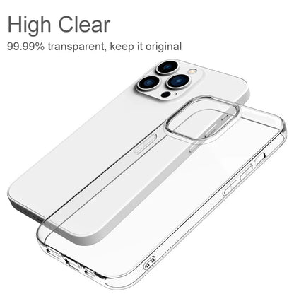Ultra-Thin Clear Silicone Case for iPhone 15/14/13/12/11/Pro/XS Max/Mini/XR/X/7/8/6S Plus/6/SE (2020-2022) - Perfect Blend of Protection and Style!