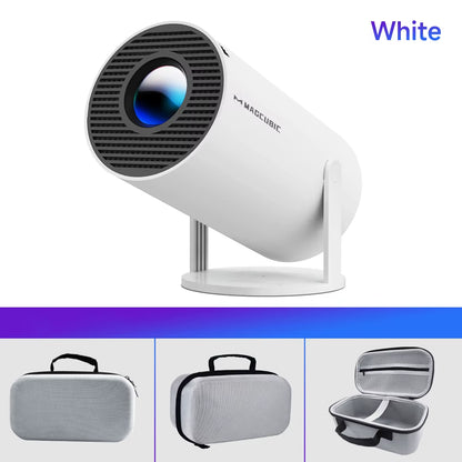 Magcubic HY300 Pro 4K Projector with Android 11, Dual WiFi 6, 290 ANSI Lumens, Allwinner H713, Bluetooth 5.0, 1080P, and 1280x720 Resolution for Home and Outdoor Cinema