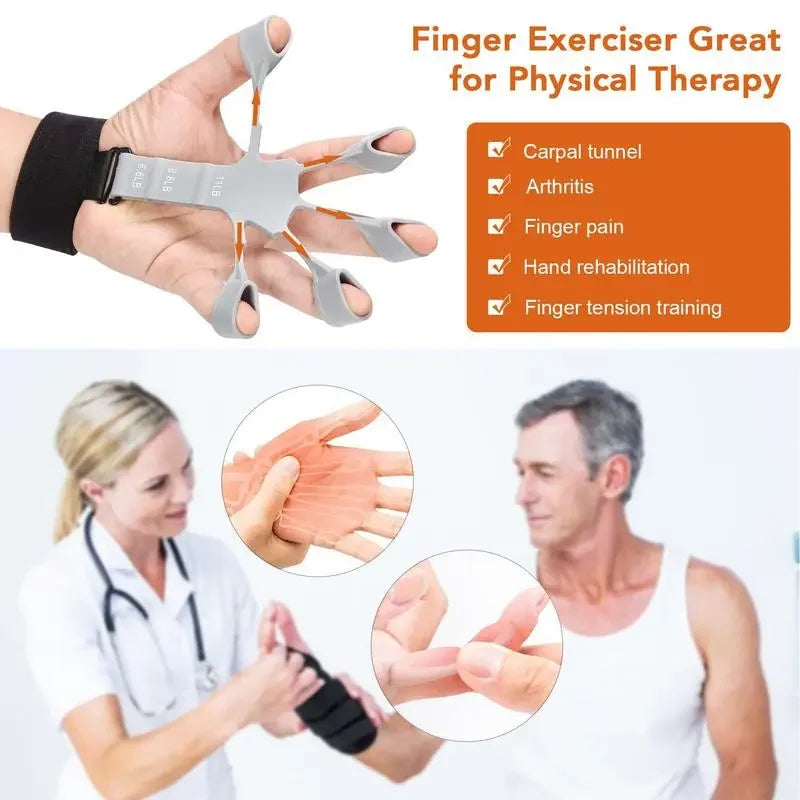 Ultimate Finger Gripper & Guitar Finger Exerciser - Build Strength & Enhance Recovery with 6 Adjustable Resistance Levels
