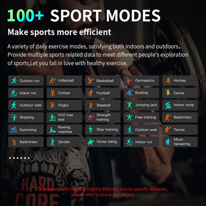 LIGE 2025 Smart Watch - Ultimate Fitness Tracker with Wireless Charging, Bluetooth Calling & Customizable Faces for Everyone