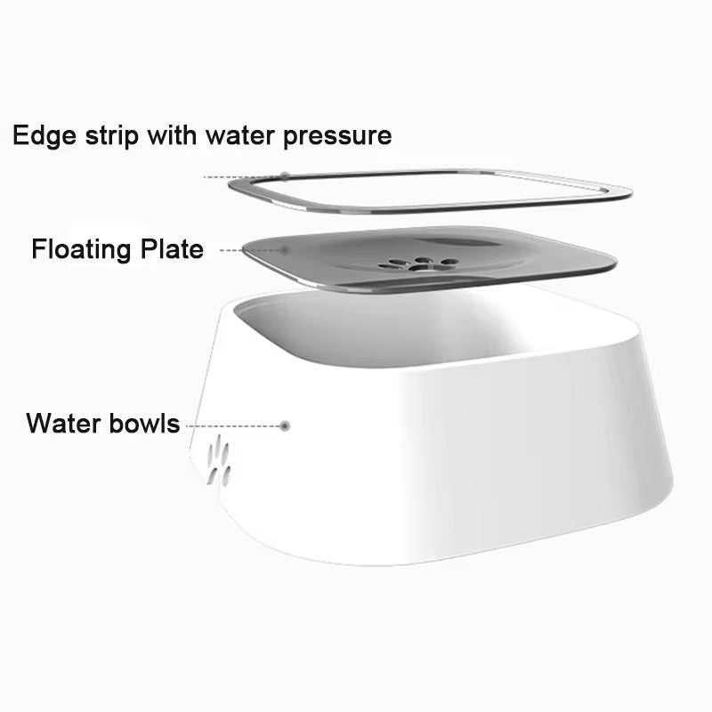 Introducing the Splash-Free Floating Pet Water Bowl - Perfect for Dogs and Cats!