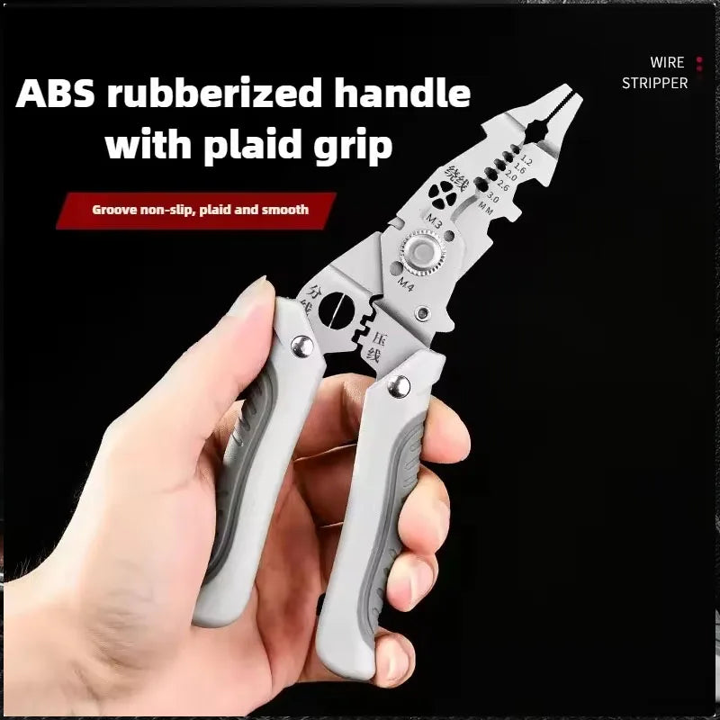 Ultimate Electrician's Multi-Function Wire Stripping and Crimping Pliers - A Must-Have Tool for Professionals