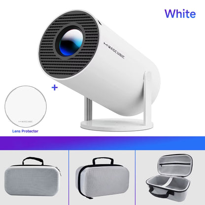 Magcubic HY300 Pro 4K Projector with Android 11, Dual WiFi 6, 290 ANSI Lumens, Allwinner H713, Bluetooth 5.0, 1080P, and 1280x720 Resolution for Home and Outdoor Cinema