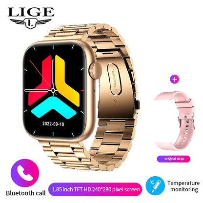 LIGE 2025 Smart Watch - Ultimate Fitness Tracker with Wireless Charging, Bluetooth Calling & Customizable Faces for Everyone