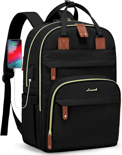 LOVEVOOK Anti-Theft Laptop Backpack - Stylish & Functional for Work, Travel, and Adventures - Fits 15.6" Laptops - Unisex Grey Design