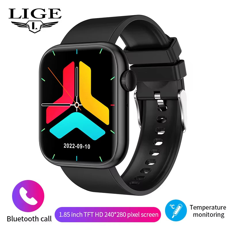 LIGE 2025 Smart Watch - Ultimate Fitness Tracker with Wireless Charging, Bluetooth Calling & Customizable Faces for Everyone