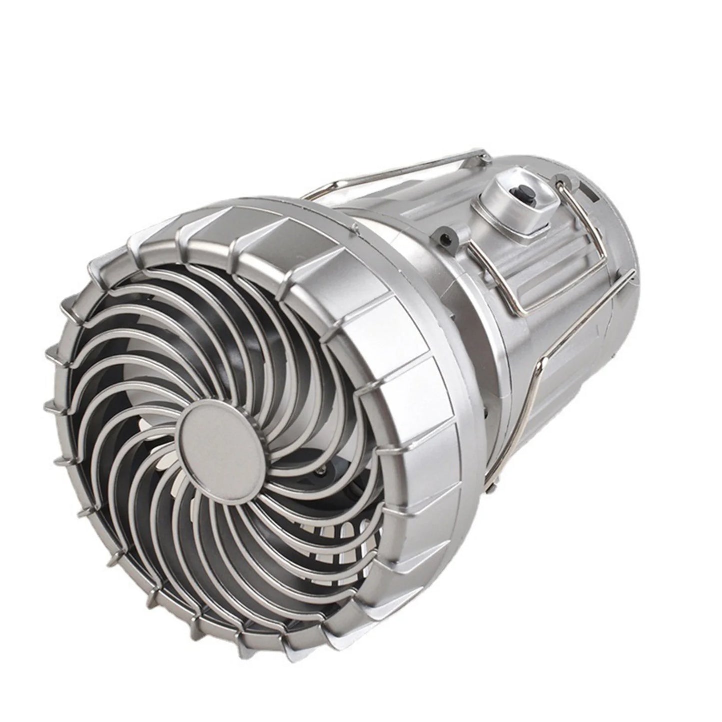 Ultimate Solar Rechargeable LED Lantern Fan - 1500mAh Waterproof, Foldable & Portable for Camping and Hiking Adventures