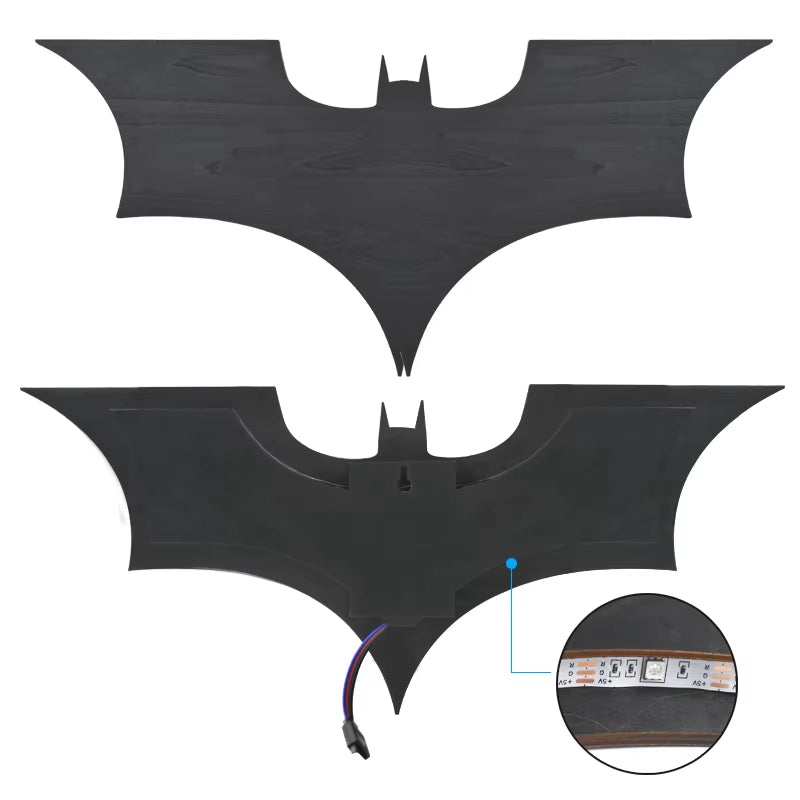Elevate Your Home Decor with the 3D RGB Bat Wall Lamp - Remote-Controlled LED Light for Any Room!