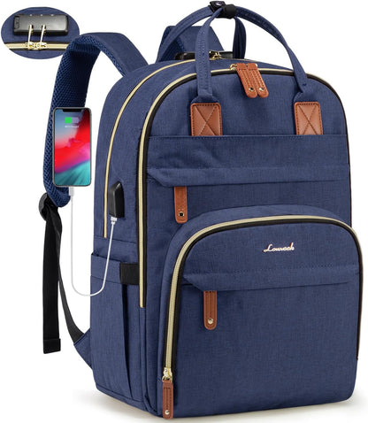 LOVEVOOK Anti-Theft Laptop Backpack - Stylish & Functional for Work, Travel, and Adventures - Fits 15.6" Laptops - Unisex Grey Design