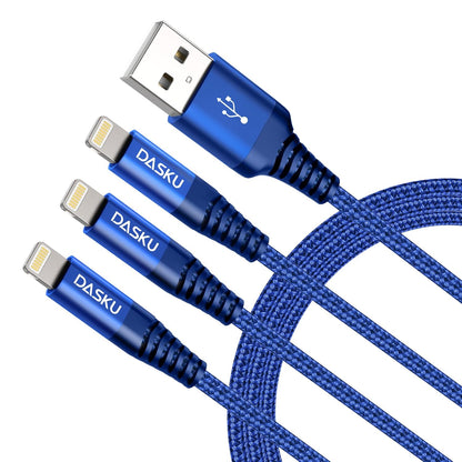 Ultra-Long 10Ft MFi Certified iPhone Charger Cable - 3 Pack Braided Lightning Cords for All iPhone Models & iPad