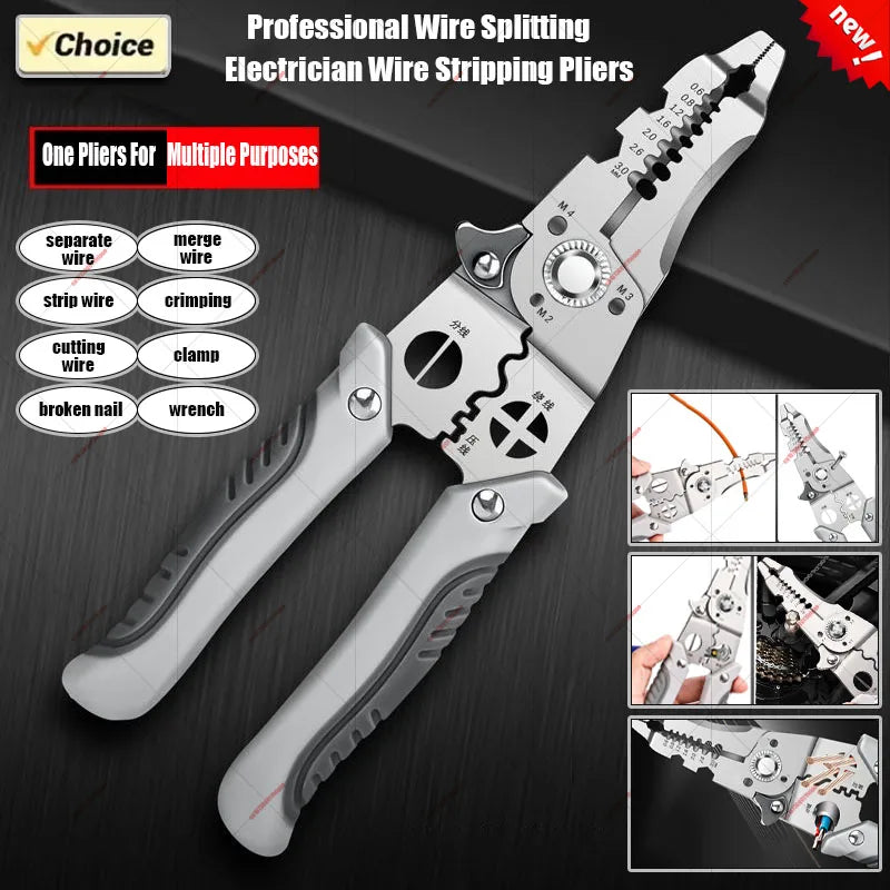 Ultimate Electrician's Multi-Function Wire Stripping and Crimping Pliers - A Must-Have Tool for Professionals